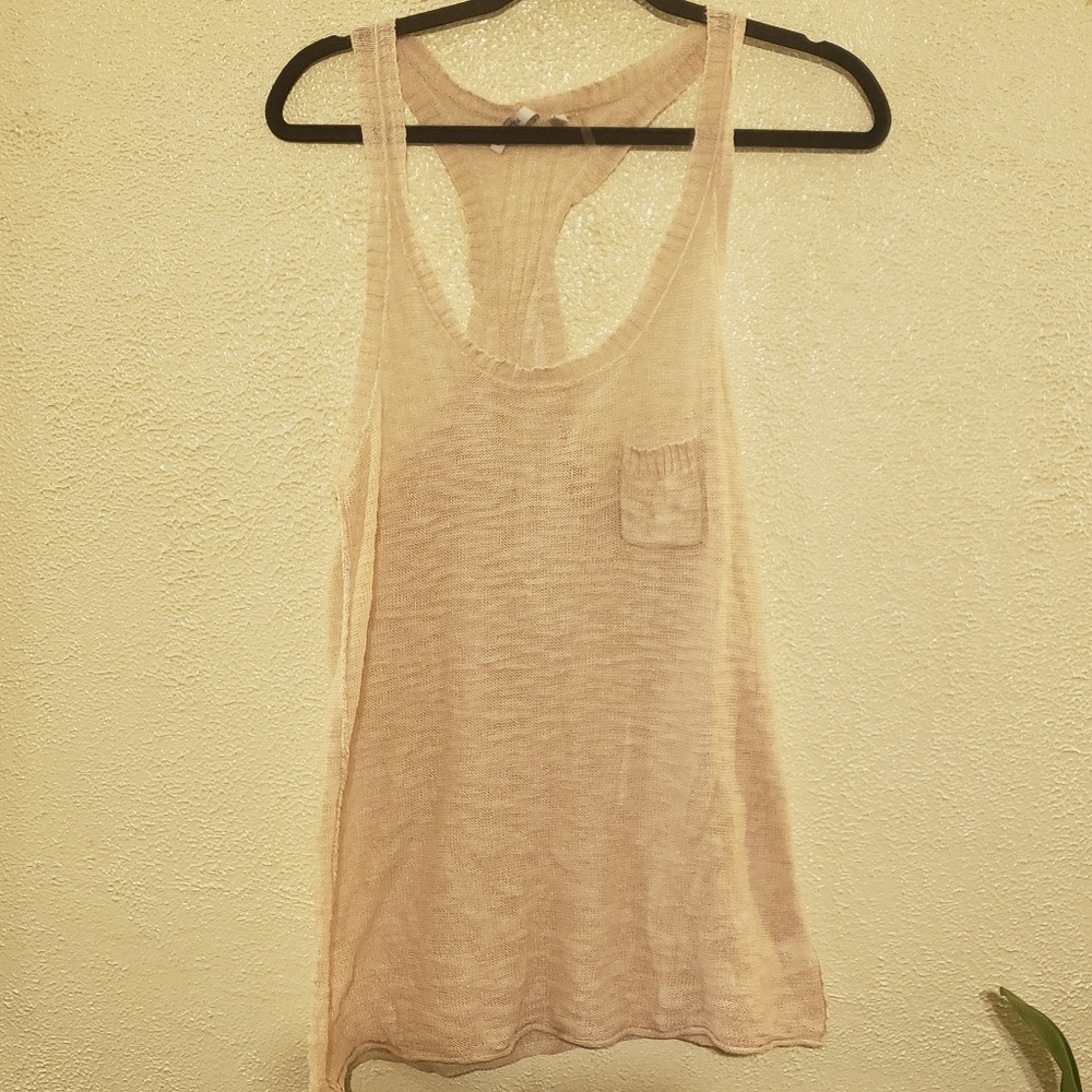 Michael Stars racer back sweater tank